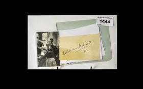 Dr Who Autographs, The First 4 Signatures - William Hartnell, Patrick Troughton, Jon Pertwee and Tom