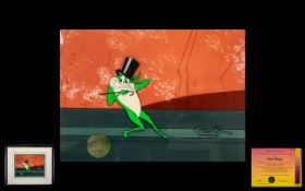 Chuck Jones Hand Signed Warner Brothers Hand Painted Ltd Edition From The Film / Cartoon Production