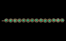 Vintage Silver Turquoise Bracelet.