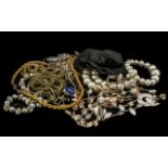 A Good Collection of Costume Jewellery including vintage, retro and modern, grouped in sets.