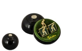 Sporting Interest, Rare Pair of Stratton Bowling Green Cufflinks & Tie Pin,