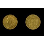 George II (1727-60) Gold Two Guineas 1739 Intermediate laureate head left,