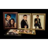 James Bond Interest - Collection of Five Signed Framed Photographs including Timothy Dalton,