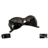 Dolce & Gabbana Vintage Pair of Sunglasses. No: D & G 2187-B5-63015-140. Black colourway.