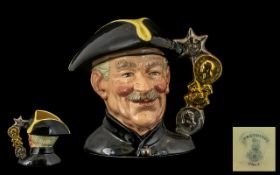 Royal Doulton Prototype Only - Extremely Rare Character Jug - Not Listed ' Chelsea Pensioner '