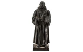 Fine Quality Antique Bronzed Figure of a German Person of Note,