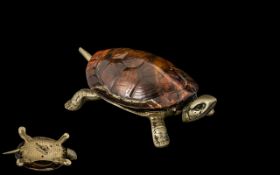 French 19th Century Hotel Bar Novelty Bell In The Shape of a Turtle,