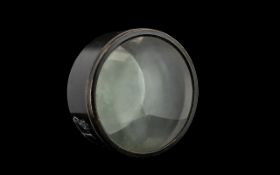 Large Convex Lens In Brass Mounting Probably From a Victorian Magic Lantern.