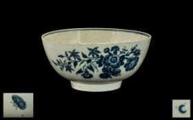 18th Century Worcester Slop Bowl,