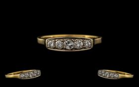 14ct Diamond Ladies Art Deco Ring.