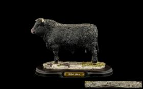 Best Breed by Naturecraft Ltd Edition Large and Superior Quality Hand Painted Bull Figure, Raised on