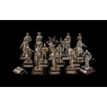 Military Interest. A Collection of Pewter Miniature Figures. Royal Hampshire Fine Art Sculptures.