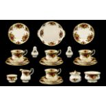 Royal Albert Old Country Roses Part Teaset to include sandwich plates, milk and cream jug,