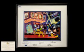 Walt Disney's Animation Art Ltd Edition - Hand Painted Sericel Titled ' Mickey's Film Festival '