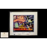 Walt Disney's Animation Art Ltd Edition - Hand Painted Sericel Titled ' Mickey's Film Festival '