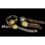 Four Various Vintage Wristwatches comprising a Kelton with leather strap,