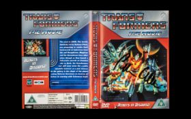 Transformers The Movie Unusual DVD Cover Signed By Voice Over Artist Peter Cullen A a must for any