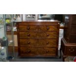 Antique Mahogany Chest on Stand on a lowboy type base with cabriole legs terminating on ball and