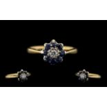 Ladies 9ct Gold Attractive Sapphire and