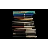 Collection of Vintage Fountain Pens and