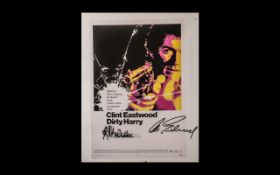 Dirty Harry Rare Poster Book Page Proof Signed By Clint Eastwood This item is very special indeed,