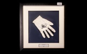 Golf Interest - Phil Mickelson Framed Signed Glove from 2012 Open Golf Championship at Royal Lytham.