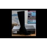 Ladies Boots - Aquatalia Black Suede Knee High Boots with side zip, rrp £395,