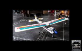 Radio Controlled Aeroplane With Irvine Motor, Length 51 Inches, Wingspan 63 Inches,