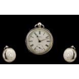 American Watch Co Waltham Gentleman's Silver Cased Pocket Watch hallmarked Birmingham 1902,