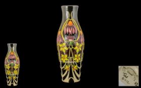 Moorcroft Modern Tubelined Special Collectors Ltd Edition Trial Vase - Windsor collection 'crown of