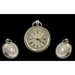 Victorian Period Nice Quality Silver Cased Chronograph Pocket Watch, signed A.J.