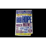Bob Hope Original Show Advert Poster London 1951. Size 20 x 12".