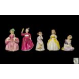 Royal Doulton Handpainted Collection of Small Figures (5), comprises: 1.