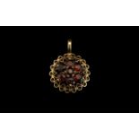 9ct Gold Garnet Set Pendant. Lovely gold pendant, garnets of lovely colour.