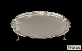 Large Silver Salver hallmarked for Sheffield 1975, good condition in all aspects.