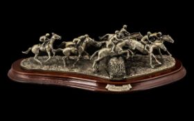 The Craftsman Studio Collection "National Hunt" Limited Edition Pewter Model, Numbered 495,