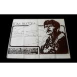 Tom Paxton Show Poster - original 1970s Portsmouth. Size 30 x 40", Folded.