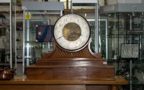 Large and Impressive Single Train Fusee Brass Faced Eight Day Mahogany Cased Bank Display Screen