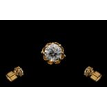 French Top Quality 18ct Gold Diamond Set Tie Stud,