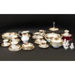 Collection of Royal Albert 'Old Country Roses' China, 54 pieces in total.