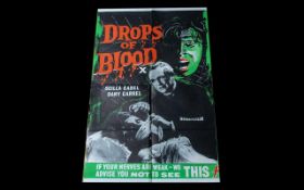 Cinema Poster, Horror, 'Drops of Blood' USA. 1 Sheet, issued 1964. Folded.