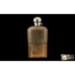 Victorian Silver Topped Hip Flask by Mappin & Webb, fully hallmarked for Sheffield 1896; 5.