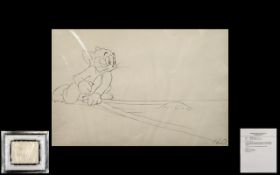 Warner Brothers Studio Stores UK Original Tom & Jerry' CEL/Pencil Drawing.