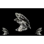 Swarovski - Annual Edition 1992 S.C.S Members Only Crystal Figure ' Care for Me ' The Whales