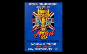 World Football Championship Jules Rimet Cup Final Souvenir Programme, England v West Germany,