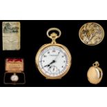 Patek Phillipe & Co Superb Quality 18ct Gold Precision Open Faced Chronograph/Chronometer Pocket