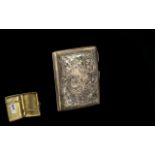 Edwardian Engraved Silver Cigarette Case, Birmingham 1904,