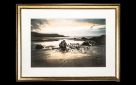 Framed Contemporary Print 'Blowing Sands'.