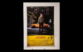 Taxi Driver Rare Poster Book Page Proof Signed By Robert De Niro & Martin Scorsese This item is