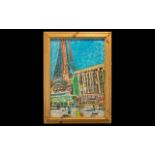 Mark Rodgers Listed Hull Artist, fine quality pastel drawing of the Blackpool Tower and Promenade,